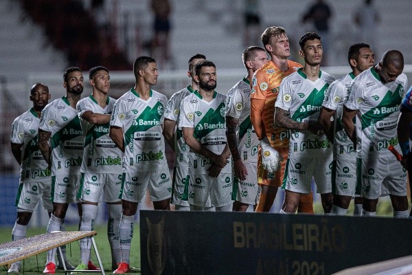 Foto: Heber Gomes/AGIF/ Juventude antes do duelo contra o Atlético-GO. 