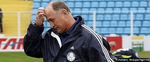 Felipão em treino do Palmeiras (Foto: Cristiano Andujar/AGIF)