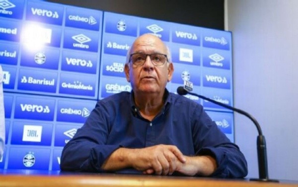 Lucas Uebel/Grêmio FPA -Em entrevista ao Sportscenter, mandatário deu detalhes sobre o momento delicado da equipe gaúcha