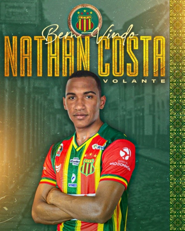 Foto: Divulgação/Sampaio Corrêa FC – Natan veio do São Bernardo e é mais um reforço para 2022