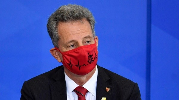 Landim foi reeleito presidente do Flamengo (Foto: Mateus Bonomi/AGIF)