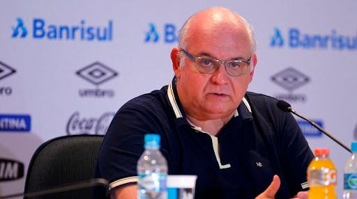 Foto: Lucas Uebel/Grêmio - Presidente foi considerado um dos culpados pelo rebaixamento.
