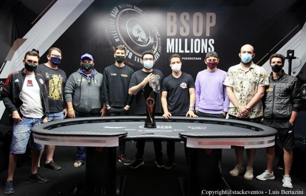 Mesa final do BSOP Millions 2021 (Foto: Luis Bertazini/BSOP)