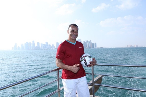 Cafufoi escolhido como Embaixador do Comitê Supremo para Entrega e Legado da Copa do Mundo do Catar, em 2022. -Crédito da Foto: Comitê Supremo de Entrega e Legado (SC)