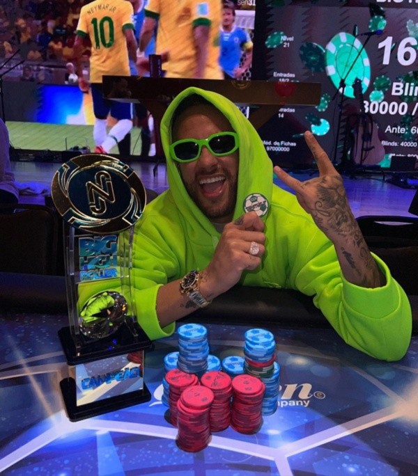 Neymar venceu o Big High Roller (Foto: Reprodução Instagram)