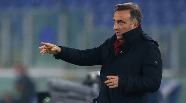 Carlos Carvalhal é o técnico do Braga, clube que tentou David (Foto: Giampiero Sposito/Getty Images)