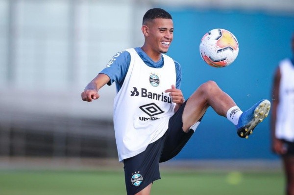 Foto:Lucas Uebel / Grêmio/Divulgação – Patrick deve ser emprestado ao Santa Clara, de Portugal, até o fim do ano