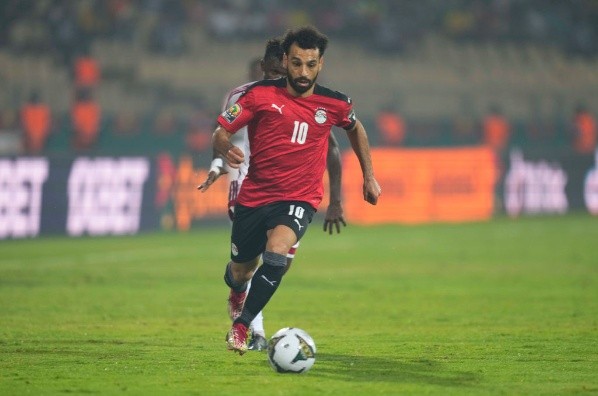 Ulrik Pedersen/NurPhoto via Getty Images/ Salah em campo pelo Egito. 