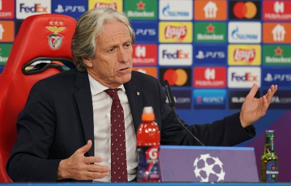 Foto:Gualter Fatia – UEFA/UEFA via Getty Images – Jorge Jesus teria sido oferecido ao Corinthians no início de 2022, mas valores foram inviáveis