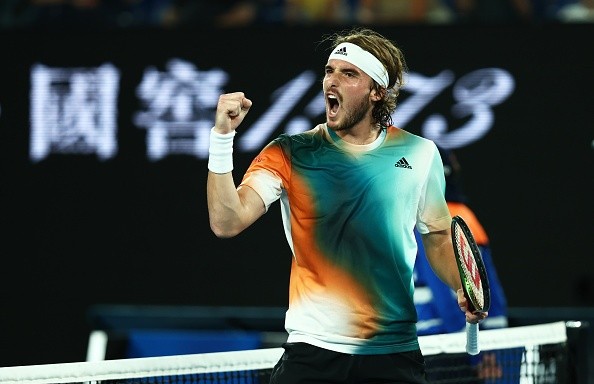 Stefanos Tsitsipas busca alcançar a sua primeira final de Australian Open. Créditos: Getty Images