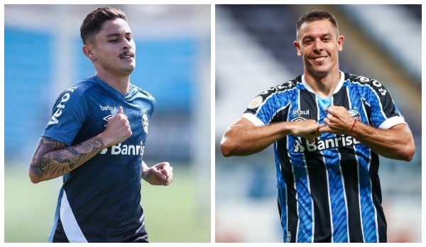 Foto: Montagem de Lucas Uebel/Grêmio FBPA – Diogo Barbosa e Churín recebem salários acima do teto no Grêmio para 2022