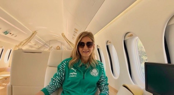 REPRODUÇÃO/INSTAGRAM/ Presidente do Palmeiras, Leia Pereira explica porque não viajou junto com a delegação para o Mundial de Clubes. 