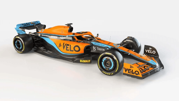 Imagem oficial McLares - Carro que será usado em 2022 pela equipe britânica.