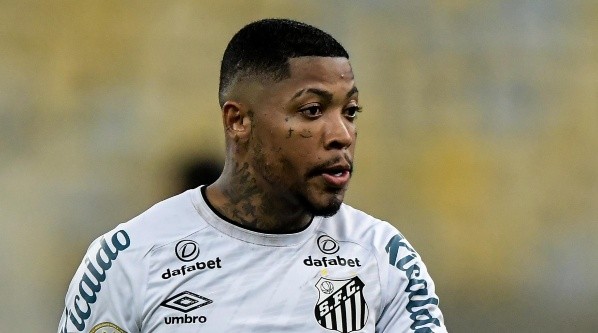 Marinho chegou a final da Libertadores com a camisa do Santos (Foto: Thiago Ribeiro/AGIF)