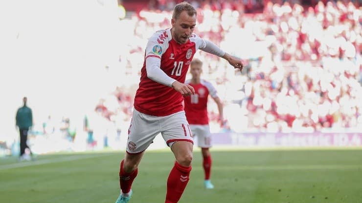 Friedemann Vogel - Pool, Getty Images Europe/  Eriksen no jogo entre Dinamarca e Finlândia, pela Eurocopa. 