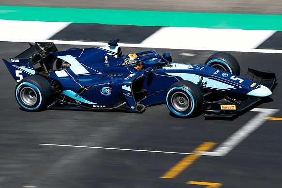 Imagem divulgação WIlliams - Alexander Albon, no DAMS da Fórmula 2 em 2018