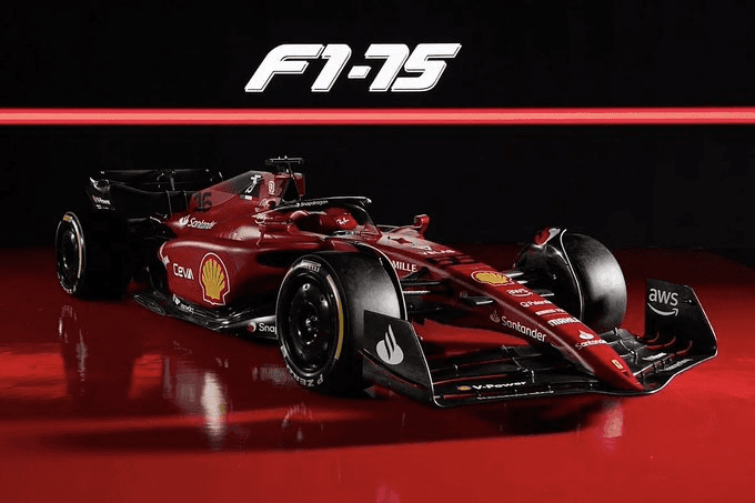 Imagem divulgação Ferrari - Este é o F1-75, monoposto que será usado em 2022