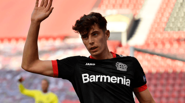Martin Meissner/Pool via Getty Images/ Kai Havertz no Bayer Leverkusen. 