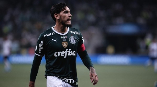 Gustavo Gómez está suspenso no Palmeiras (Foto: Ettore Chiereguini/AGIF)