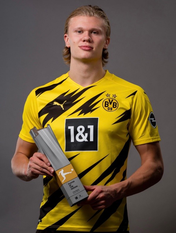 Foto: Divulgação/Borussia Dortmund – Nascido na Inglaterra, Erling Haaland defende a seleção norueguesa