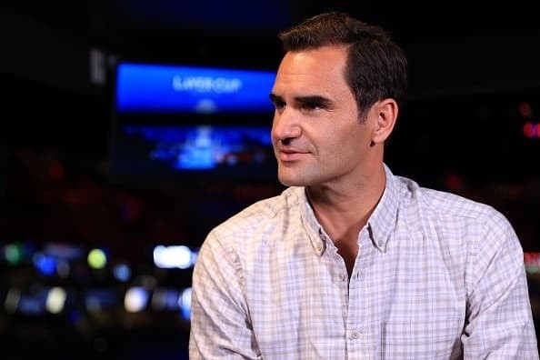 Federer na Laver Cup como espectador, em 2021. Créditos: Getty Images