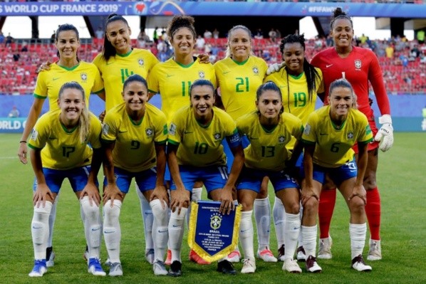 Getty Images/ Seleção brasileira feminina na Copa do mundo 2019.