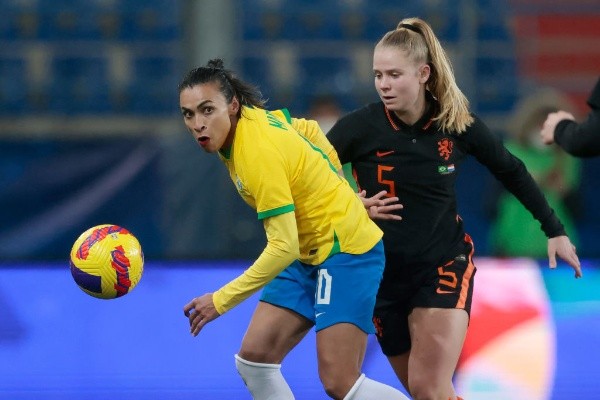 Rico Brouwer/Soccrates/Getty Images/ Marta é uma das principais jogadoras da Seleção Brasileira.