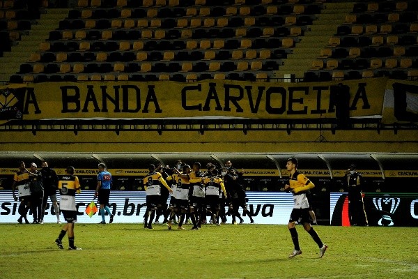 Foto: (Caio Marcello/AGIF) - Em 2021, o Criciúma conseguiu eliminar uma equipe de Série A na Copa do Brasil