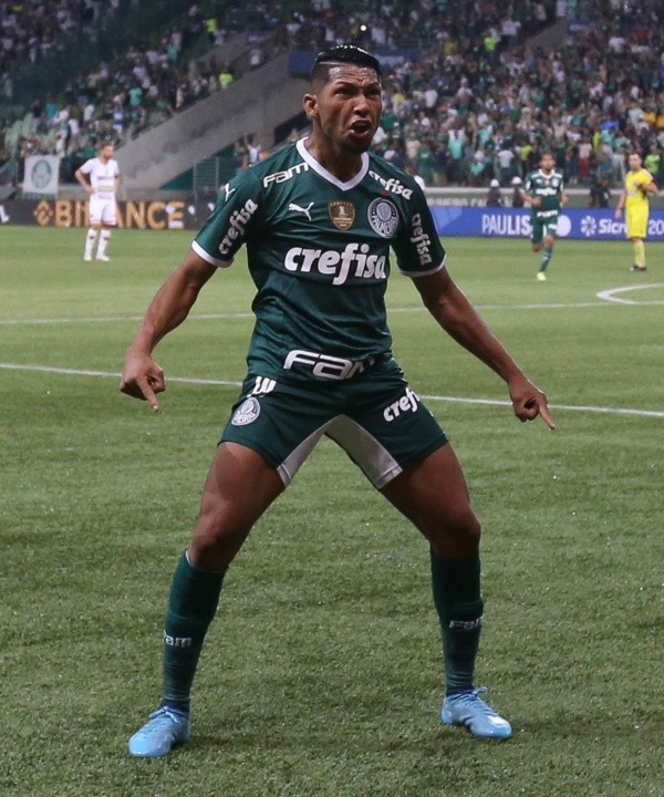 Rony comemorando mais um gol pelo Palmeiras -Foto: Cesar Greco/Palmeiras