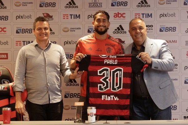 Foto: Flickr Oficial CR Flamengo/Gilvan de Souza     Pablo anunciado pelo Flamengo recentemente