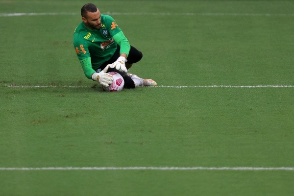 Foto: (Buda Mendes/Getty Images) - Weverton não chegou a ser utilizado pela seleção brasileira nesta data FIFA