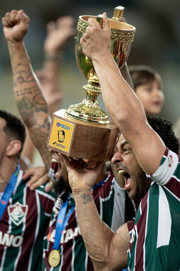 ( Foto: Jorge Rodrigues/AGIF) Fred conquista seu primeiro título pelo Fluminense no Maracanã
