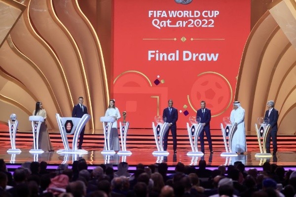 Mohammed Dabbous/Anadolu Agency via Getty Images/ Sorteio da fase de grupos da Copa do Mundo. 