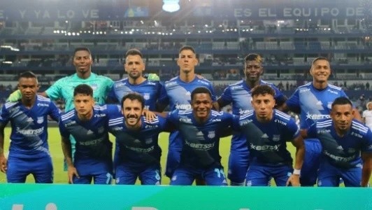 Divulgação/Emelec/ Emelec antes de um jogo.. 
