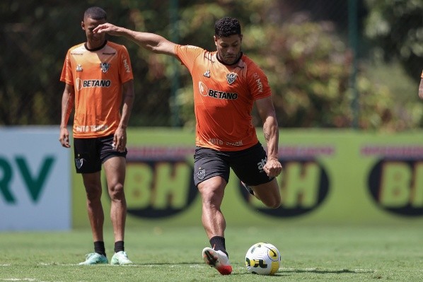 Foto: (Flickr Oficial Atlético/Pedro Souza/Atlético) - Hulk também deve seguir entre os titulares do Galo para a 1ª rodada do Campeonato Brasileiro