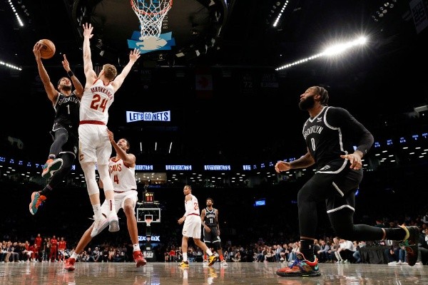 Sarah Stier/Getty Images/ Cleveland Cavaliers x Brooklyn Nets. 