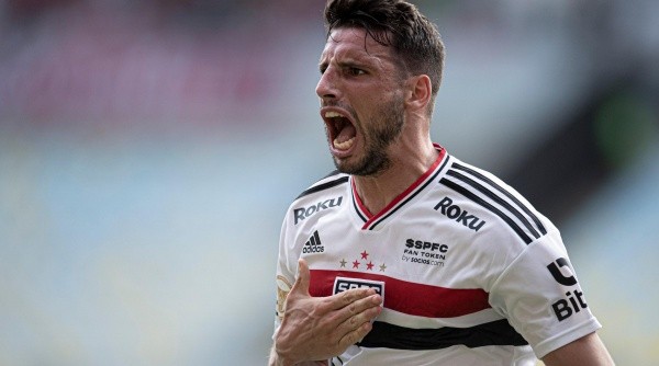 Calleri tem 12 gols com a camisa do São Paulo em 2022 (Foto: Jorge Rodrigues/AGIF)