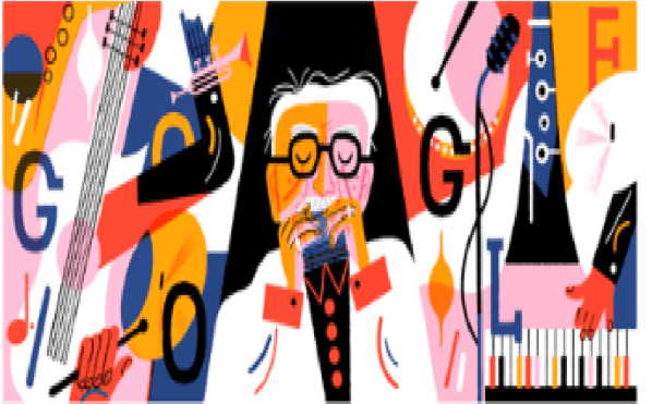 Reprodução/Site oficial do Google - Google homenageia Toots Thielemans. Reprodução/Site oficial do Google - Google homenageia Toots Thielemans.