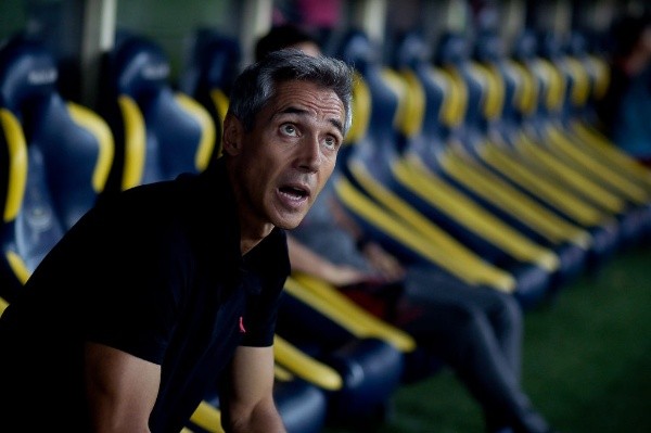 Alexandre Loureiro/Getty Images/ Paulo Sousa no comando do Flamengo. 