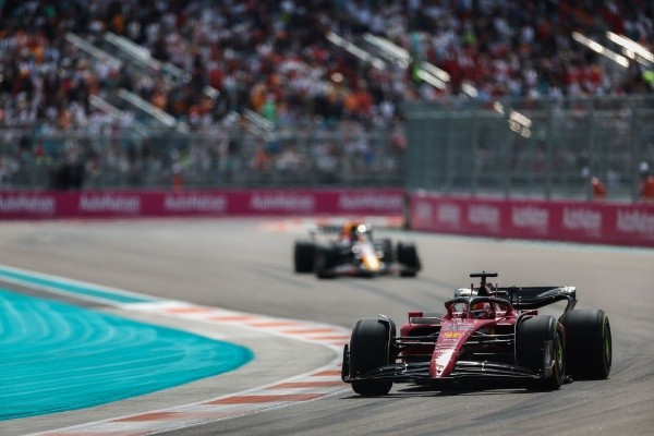 Peter J Fox/Getty Images/  Charles Leclerc no GP de Miami. 
