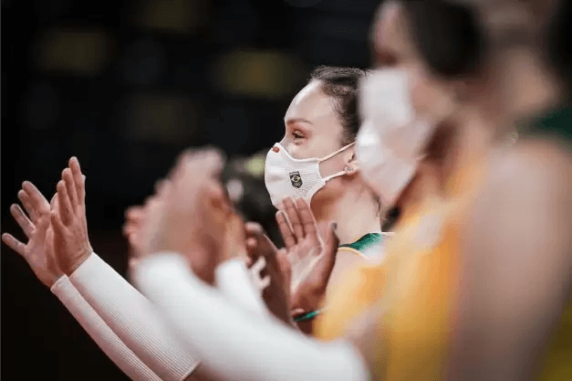 Atletas da seleção brasileira. Foto: FIBV