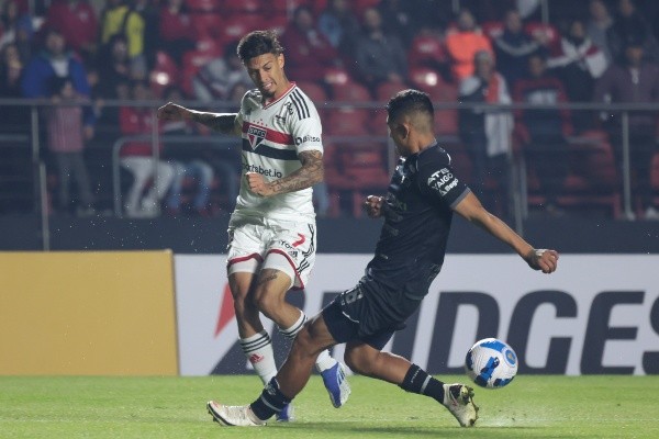 Rigoni tem recebido oportunidades na Copa Sul-Americana no São Paulo ( Foto: Marcello Zambrana/AGIF ) Rigoni tem recebido oportunidades na Copa Sul-Americana no São Paulo ( Foto: Marcello Zambrana/AGIF )