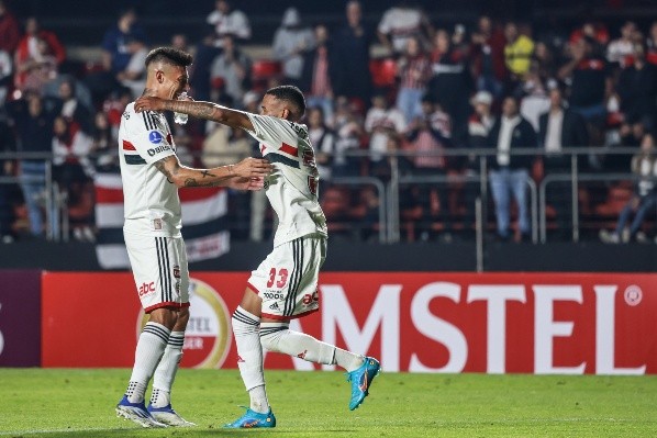 Caio anotou seu primeiro gol como profissional no São Paulo (Foto: Marcello Zambrana/AGIF)