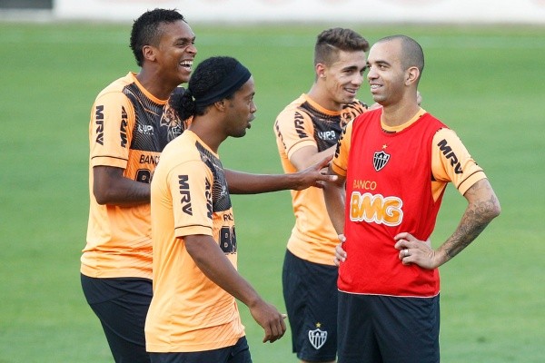 Foto:Wagner Meier/AGIF | Tardelli dava ‘migué’ ao final do treino, mas era tudo em tom de brincadeira