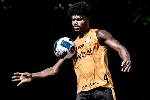 Foto: Ivan Storti/Santos FC – Bauermann é titular absoluto da zaga de Fabián Bustos na temporada