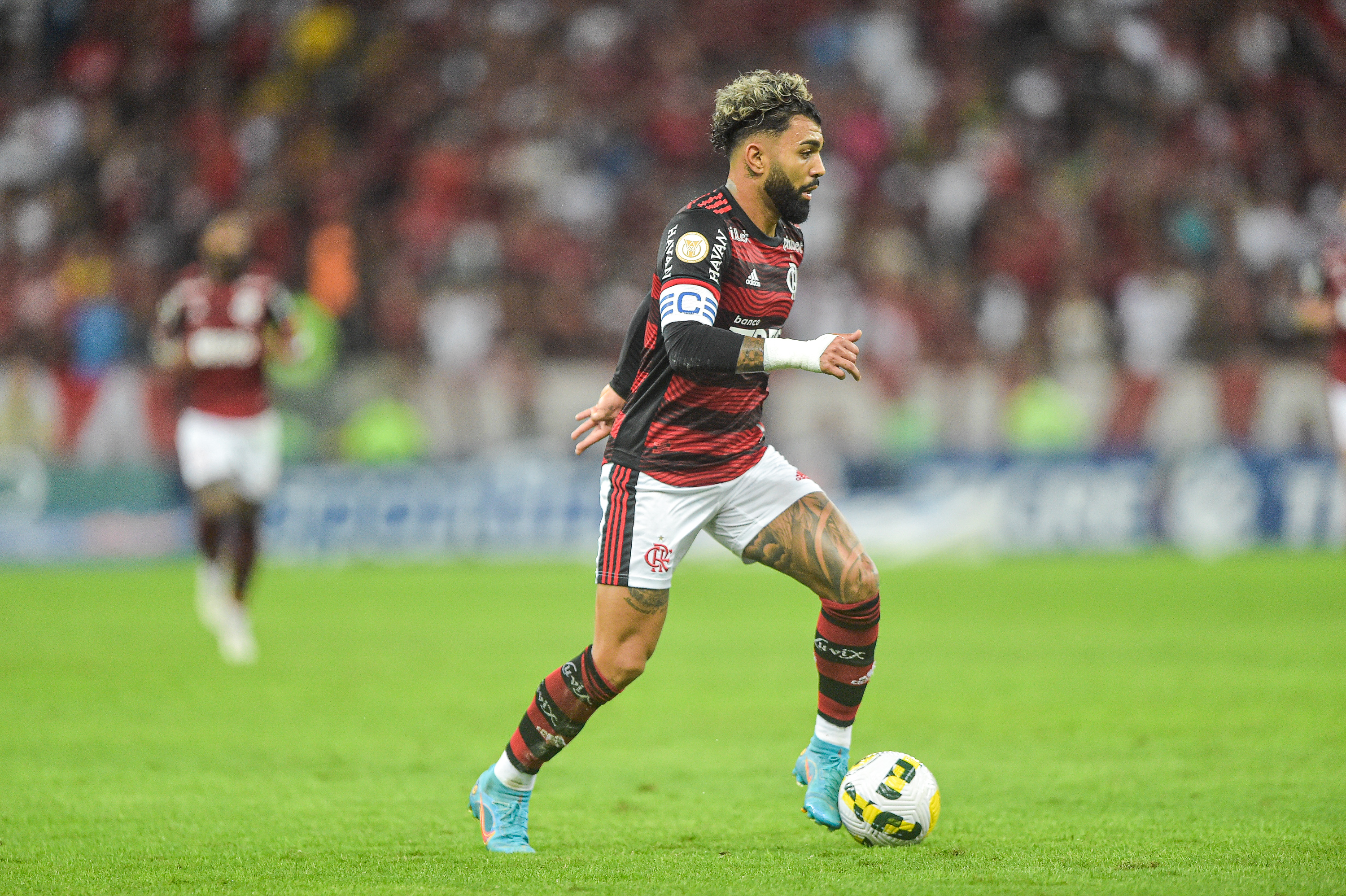 Thiago Ribeiro/AGIF/ Gabigol em campo contra o América-MG. 