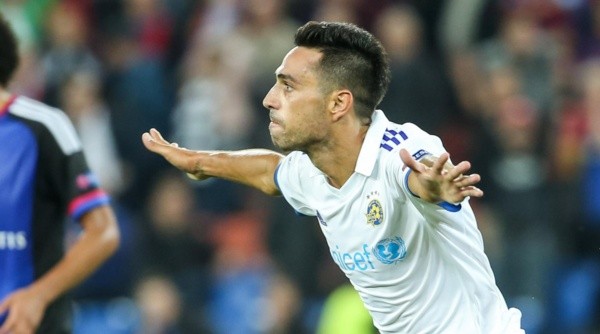 xxx during the UEFA Champions League qualifying round play off first leg match between FC Basel and Maccabi Tel Aviv at St. Jakob-Park on August 19, 2015 in Basel, Switzerland.-Not Released (NR)