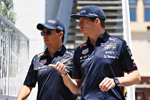 Pérez e Verstappen juntos. Créditos: Getty Images