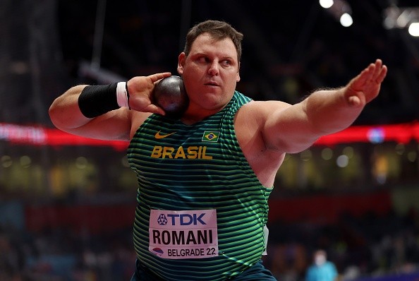 Darlan é o atual campeão mundial indoor do arremesso de peso.     Créditos: Getty Images