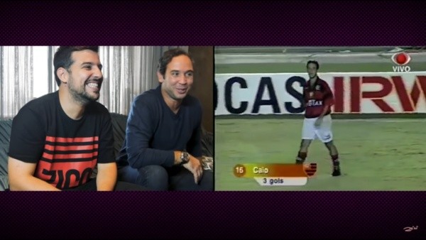 Foto: Canal Zico 10/YouTube – Caio Ribeiro decidiu a Copa Mercosul de 1999 pelo Flamengo
